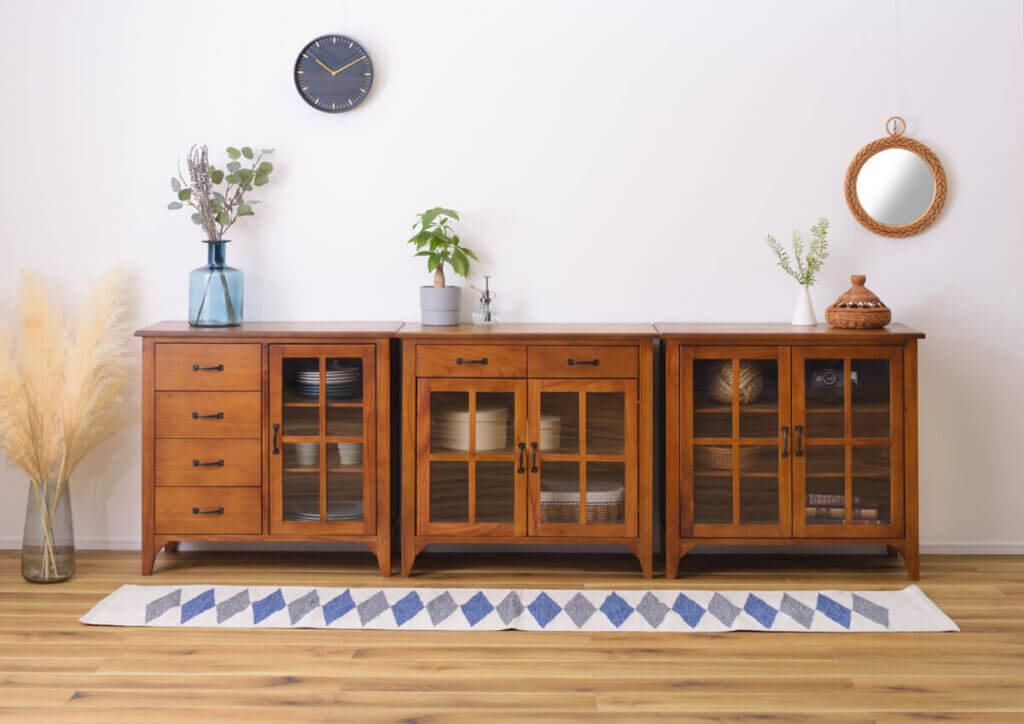 キャビネット3タイプ（正面）